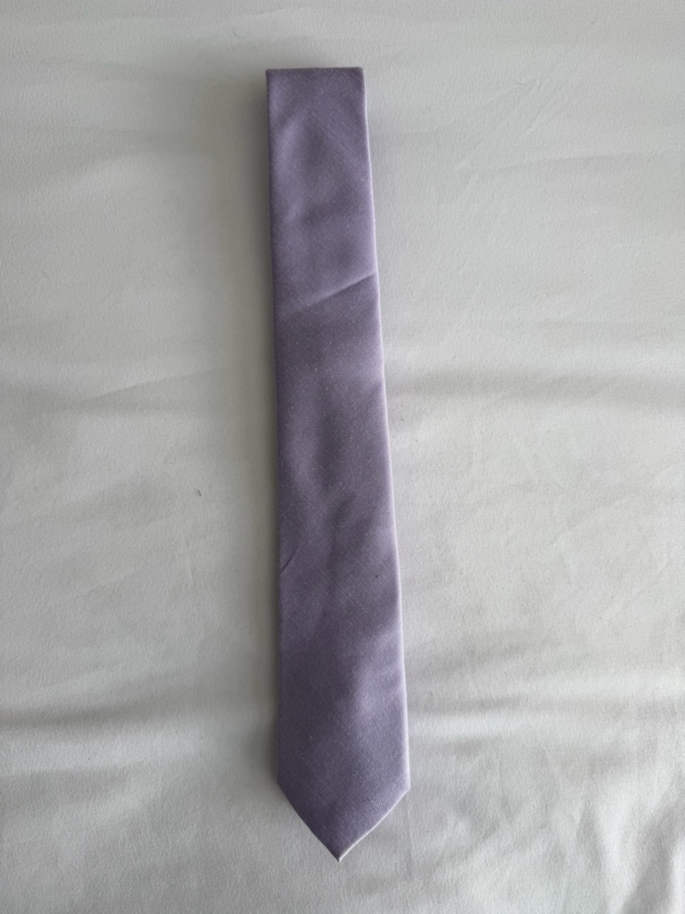 Birdy Grey "Simon" Matte Lavender Lilac Purple Groomsmen Modern Skinny Men's Tie - Picture 3 of 11